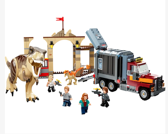LEGO Jurassic World T. Rex & Atrociraptor Dinosaurus Ontsnapping 76948 Logo