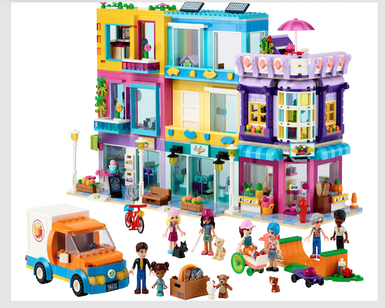 LEGO Friends Hoofdstraatgebouw 41704 Logo