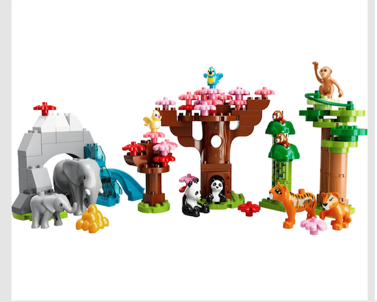 Met de LEGO DUPLO Wilde dieren van Azië Logo